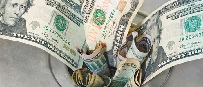 Money Down Drain